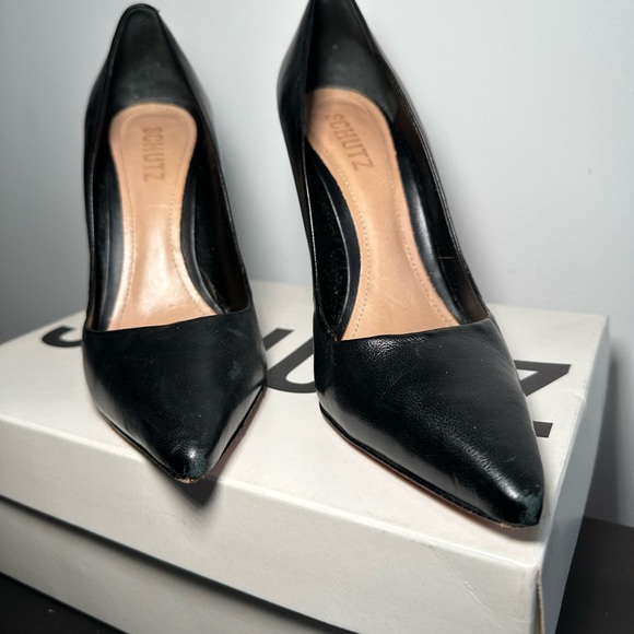 SCHUTZ LOU HIGH STILETTO BLACK PUMP - Picture 12 of 17